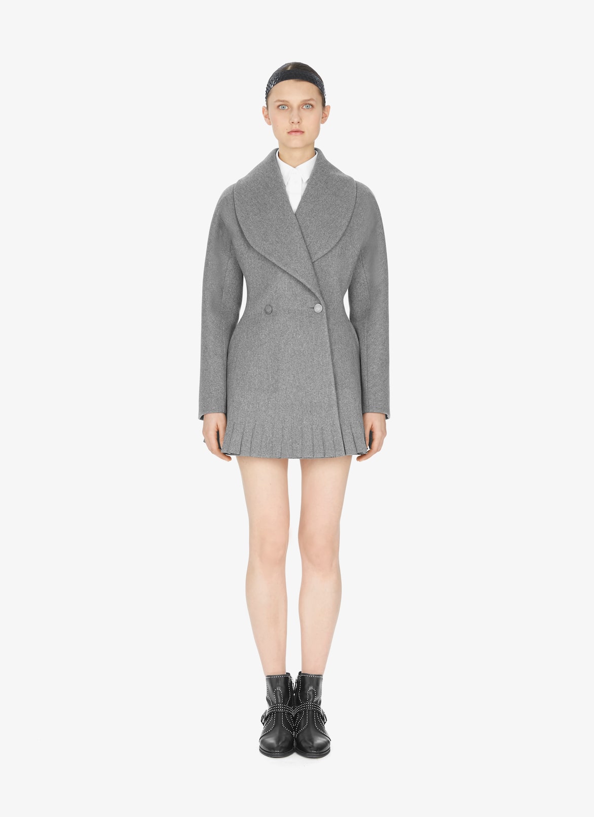 LONG JACKET DRAP VIF GREY ALAÏA GRIGIO LONG JACKET DRAP VIF GREY